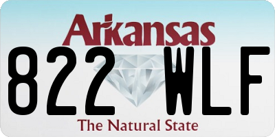 AR license plate 822WLF