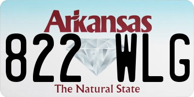 AR license plate 822WLG