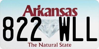 AR license plate 822WLL