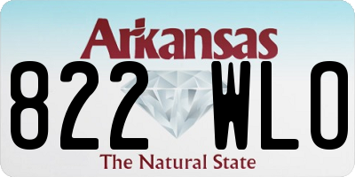 AR license plate 822WLO
