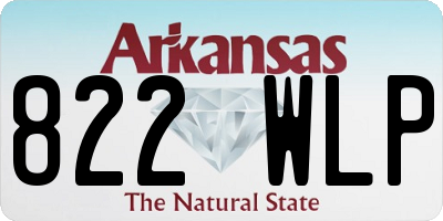 AR license plate 822WLP