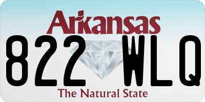 AR license plate 822WLQ