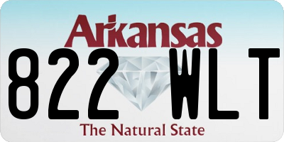AR license plate 822WLT