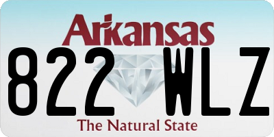 AR license plate 822WLZ