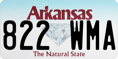 AR license plate 822WMA
