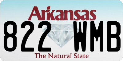 AR license plate 822WMB