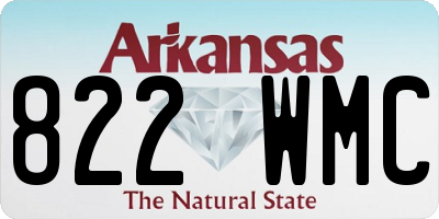 AR license plate 822WMC