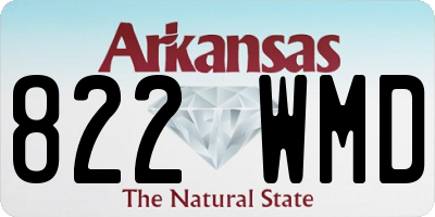 AR license plate 822WMD