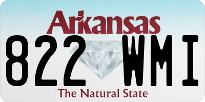 AR license plate 822WMI