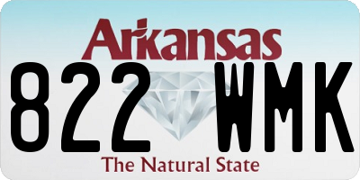 AR license plate 822WMK