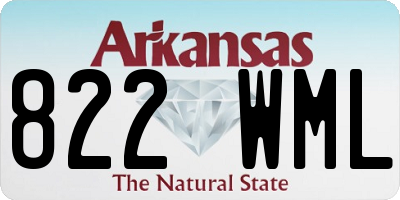 AR license plate 822WML