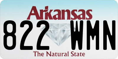 AR license plate 822WMN
