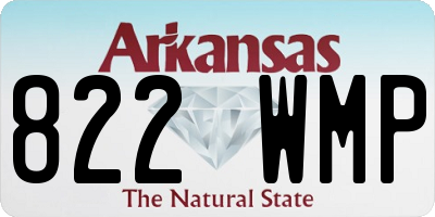 AR license plate 822WMP