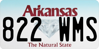 AR license plate 822WMS