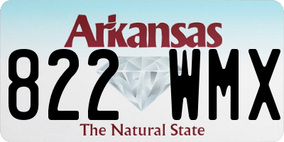 AR license plate 822WMX