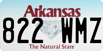 AR license plate 822WMZ