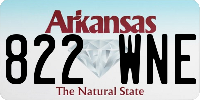 AR license plate 822WNE