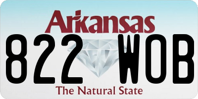 AR license plate 822WOB