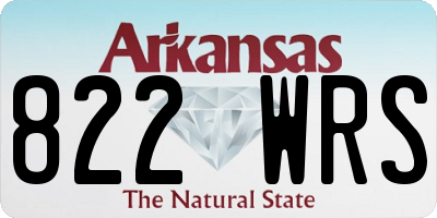 AR license plate 822WRS