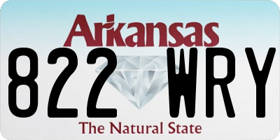 AR license plate 822WRY