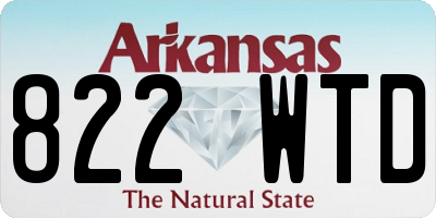AR license plate 822WTD