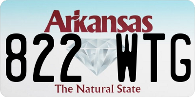 AR license plate 822WTG