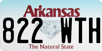 AR license plate 822WTH