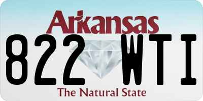 AR license plate 822WTI