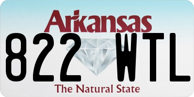 AR license plate 822WTL