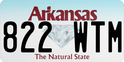 AR license plate 822WTM