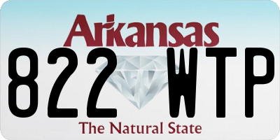 AR license plate 822WTP