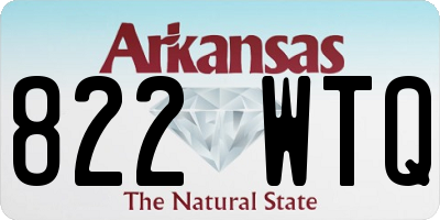 AR license plate 822WTQ