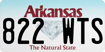 AR license plate 822WTS
