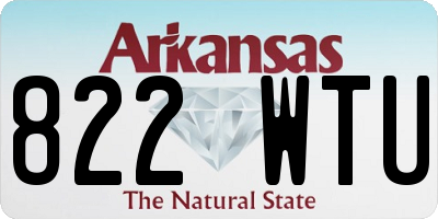 AR license plate 822WTU