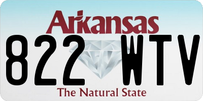 AR license plate 822WTV