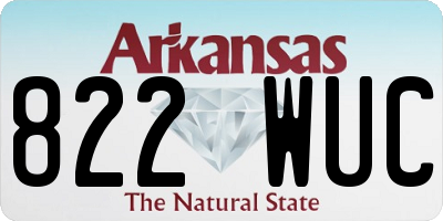 AR license plate 822WUC