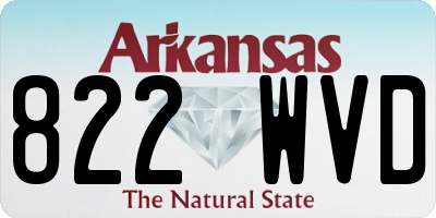 AR license plate 822WVD