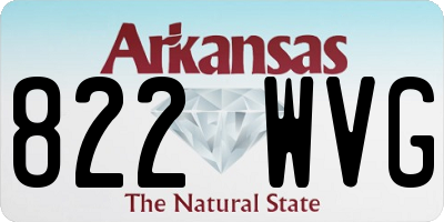 AR license plate 822WVG