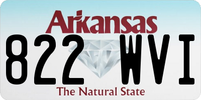 AR license plate 822WVI