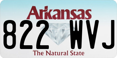 AR license plate 822WVJ