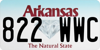 AR license plate 822WWC