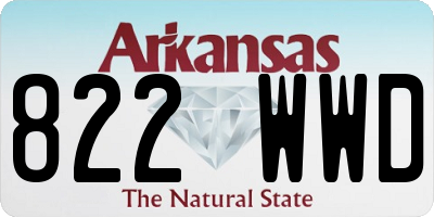 AR license plate 822WWD