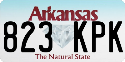 AR license plate 823KPK