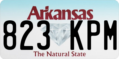 AR license plate 823KPM