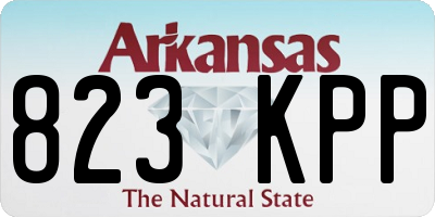 AR license plate 823KPP