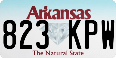 AR license plate 823KPW