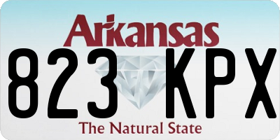 AR license plate 823KPX