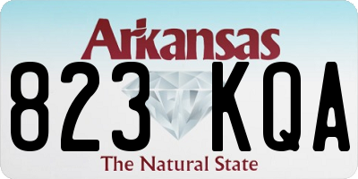 AR license plate 823KQA
