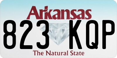 AR license plate 823KQP