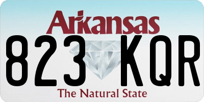 AR license plate 823KQR